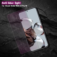 Redmi note13 13 pro 4g Anti-blue light Tempered Glass for Redmi Note13 Note13 5G note 13 pro Protective Glass Film with Camera Protector