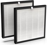 2 Packs Replacement Air Filter Compatible with VEWIOR A3 Purifier with 3 Stages True HEPA, Activated Carbon Filter and pre-Filter