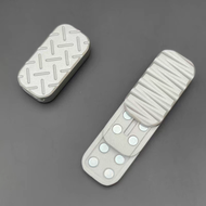 EDC上上簽無限位推牌指尖陀螺啪啪幣金屬解壓玩具甩牌多功能減壓阿特魯-磨砂銀