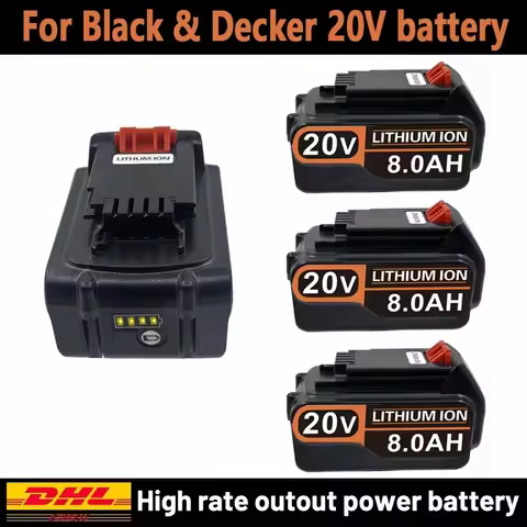 Battery 18V 3.0Ah 4.0Ah BL2018 Replacement for Black & Decker 20V Max Lithium LST220 LB2X4020 LBXR20