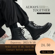 🌈Men's Autumn2022New High-Top Dr. Martens Boots Men's Fashion Handsome Black Le