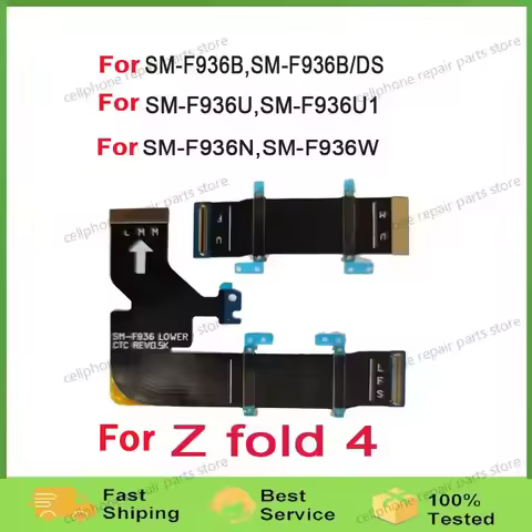 1 Pair Spin Axis Flex Cable Ribbon For Samsung Galaxy Z Fold4 F936 F936B F936U Rotating Shaft Cable 