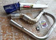 DAENG SAI4 OPEN PIPE WITH SILENCER FOR BAJAJ CT 100 OLD