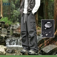 ZEKE B0048 Waterproof Cargo Pants Seluar Panjang Kerja Lelaki Pocket Trouser Tactical Cargo Long Pan