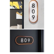 3D black Customised Unit Sign door signAcrylic house number plate unit number Unit Number Signage HD