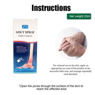 AND EFFECTIVE Gout Spray Gout Cause Joint Knee Pain Toe Finger Bone Spur PainKiller