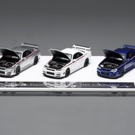 [APAxpo Foshan Exhibition] MH Foshan Exhibition Limited 1: 64 Nissan GTR Series Three Car Set Alloy 