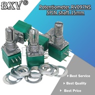 5PCS RV097NS 5K 10K 20K 50K 100K 500K B5K New With A Switch Audio 5PIN Shaft 15mm  Amplifier Sealing