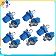 10Pcs LED Bulb Meter Dash B8-5D T5 Lamp with Holder Blue Tuning Auto Car Light
