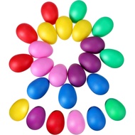 24 Pieces Egg Shaker Set Easter Eggs Maracas Eggs Musical Eggs Plastic Eggs for Easter Party Favours