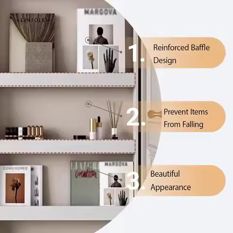 LINLIUA Book Shelf Behind Door Bookshelf 5 Shelf Bookcase Door Hidden Storage Baffle Living Room Bed