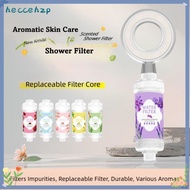 HECCEHZP Replaceable Cartridge Filter, Soft Hair/Skin Chlorine Removal Scented Shower Head Filter, P