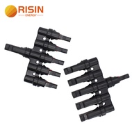 IP67 5 To 1 MC4 T Branch Solar Connector Male Female 100% PP0 Use to Connect 2.5sqmm 4sqmm 6sqmm Cab