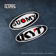 SUOMY KYT Helmet Sticker Modified Motorcycle Waterproof Reflective