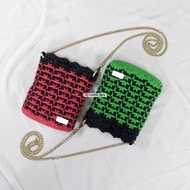(READYSTOCK) CROCHET FLOWER SLING BAG, VERSI 0.1 | 2022 | HANDMADE CROCHET - BEG KAIT
