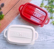 日本製Bonheur 紅色保鮮食物盒