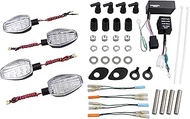 POSH LED Turn Signal For Motorcycles, CB1300SF/CB400SF Black Body/Clear Lens, Light Weight LED Turn Signal For 152152-06