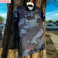 (Fuhui01) Jersey JDT BLACK edition new!!! Uniseks 2024 NEW DESIGN RETRO COLLAR VIRAL Baju Jersey Vir