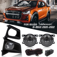 DMAXไฟตัดหมอก LEDไฟตัดหมอก ISUZUพร้อมไฟเลี้ยว 4X4 Fog Lamp Fog Light for ISUZU DMAX ปี 2020-2022(รวมถึงหลอดไฟและชุดสายไฟ)