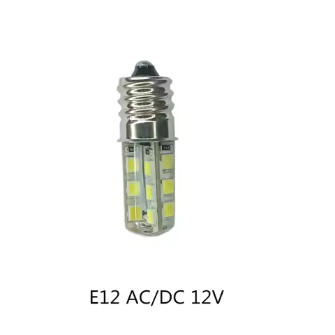 E12 LED 12V red blue E12 AC12V LED DC12V E12 GREEN led bulb silicon gel led E12 2835-24smd colors e1