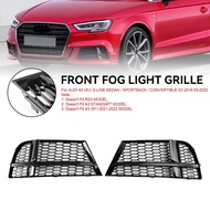 Front Fog Light Cover Bezel Grill Grille Fit AUDI A3 8V S-LINE 2017-2019