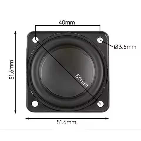 SOTAMIA 2Pcs 2 Inch 52mm Full Range Speakers Woofer 4 Ohm 10W Waterproof Speaker Bass HIFI Loudspeak