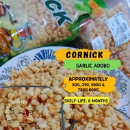 Garlic Adobo and  Barbecue Flavor Cornick Snack: A Crunchy Delight in 250g to 800g Sizes I Pasalubon