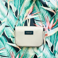 VERSACE Champagne Gold Chain Bag Violet Perfume