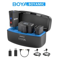 BOYA BOYAMIC Professional Wireless Lavalier Lapel Microphone for Phone / Camera Youtube Streaming Re