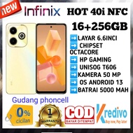 infinix hot 40i NFC 16+256 GB Gaming UNISOG T606 (pengganti hot 30)  (imei terdaftar)  garansi resmi 1 tahun
