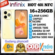 infinix hot 40i NFC 16+256 GB Gaming UNISOG T606 (pengganti hot 30)  (imei terdaftar)  garansi resmi