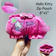 Zipper Bag Very Soft Hello Kitty Size 8 Can Hold Iphone Pro Mac Zip Pouch Sanrio 2009 Rare item