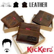 Limited Time Special~KS｜Kickers Men Wallet Leather （with box）lelaki dompet smart quality baik timberland gift Lee Jeep