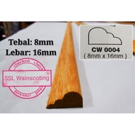 kayu wainscoting / kayu buding / kuyu siping，real wood/ kayu frame(0004)