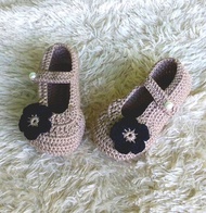 sepatu bayi perempuan prewalker cantik lucu murah bisa custom hias bunga