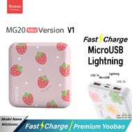 Yoobao MG20Mini 20000mAh Quick Charge ฟาสชาร์จ18/20W Fast Charge USB 2.1A  Power Bank