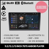 🔥11.5"/12.3"/13" Inch QLED 7870S Android Car Player🔥 8 Core Android13 12+256GB 360 Cam/4G LTE/WiFi/G