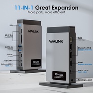 【WAVLINK Selected】PD3.1 Triple Display USB C Docking Station with 140W Power Triple Display Dock wit
