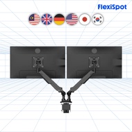 FLEXISPOT Malaysia Dual Gas Spring Monitor Arm MA8D2 17-32'' Screen - Premium