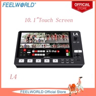 FEELWORLD L4 Multi-camera Video Mixer Switcher 10.1inch LCDTouch Screen HDMI and SDI Output Rugged a