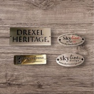 Name plate etching stainless steel nametag/ brass/ - Count per cm
