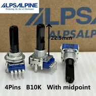 HZY 20pcs，Single turn potentiometer，RK11，，4Pins，With midpoint，Pioneer DJ  DDJ-400  DDJ-FLX6，Volume k