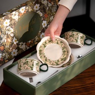 G GG Dining Kitchen G3 P1 Flower Ceramic Coffee Cup High-value Latte Cup Afternoon Tea Gift