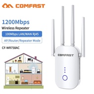 Wifi Extender 1200Mbps Wireless Wi Fi Repeater Dual Band 2.4&amp;5Ghz W Ifi Router Long Range Booster 4 Antenna Wi-Fi Amplifier