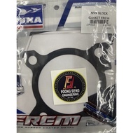 Y16 Y16ZR NVX v1 v2 NMAX BLOCK GASKET FRCM HITAM ASHUKA 0.4MM 0.6MM 0.8MM