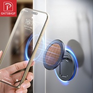 Oatsbasf Double-Sided Magnetic Phone Holder Adjustable Angle Wooden Phone Stand Phone Grip Kickstand