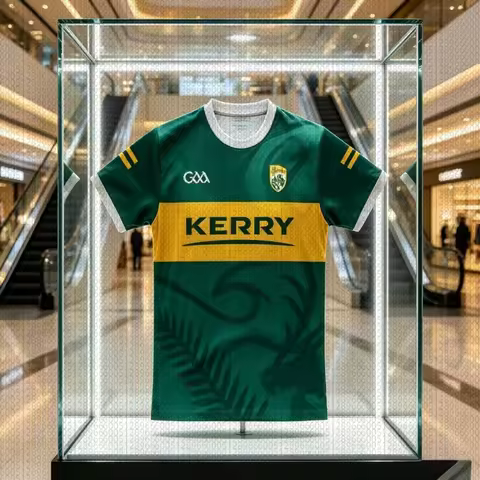 2026 Kerry County Classic Green Yellow Gaelic Football Lightweight Quick-dry Jersey Fans Version Tra