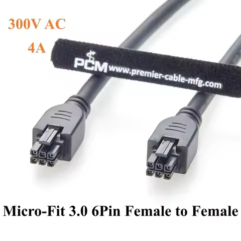 43025-0600 Micro-Fit 3.0 6 Circuits Cable Micro-Fit 3.0 6Pin Female to Female Power Signal Cable Com