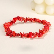 Red Coral Chips Bracelet | Code: BC14