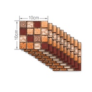 MSC 3D Gạch Mosaic tự dính DIY có thể tháo rời nhựa PVC trang trí hình dán tường jiyu817262-CB